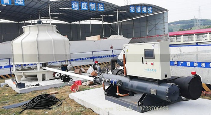 德?tīng)栔评淅渌畽C(jī)用于混凝土冷卻